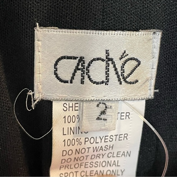 Vintage Cache Black Evening Gown 2 - Picture 7 of 12